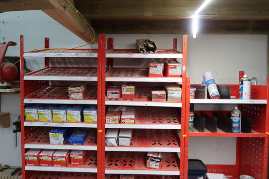 3 stk. sortimentsreoler med indhold