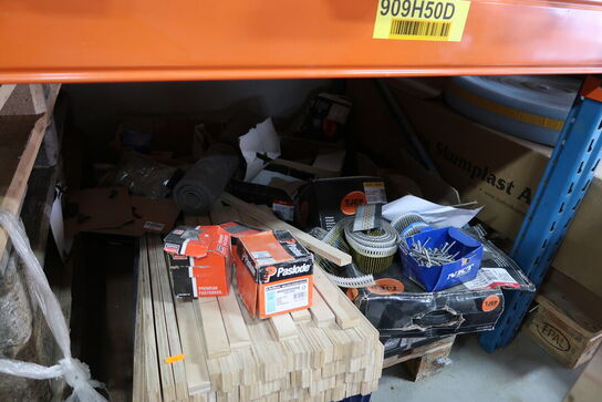 10 stk. EURO-paller samt palle med div. Søm, skruer m.m.