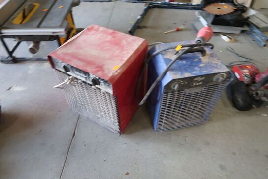 2 stk. varmeblæsere (1 defekt)