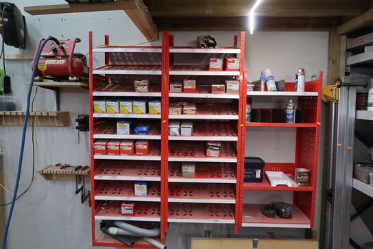 3 stk. sortimentsreoler med indhold