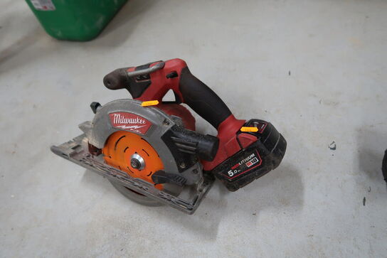 Akku rundsav MILWAUKEE M18 CCS55 med batteri