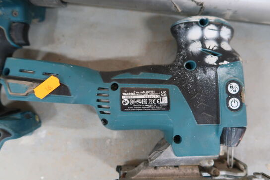 2 stk. akku håndværktøj MAKITA DJV181, DCG180