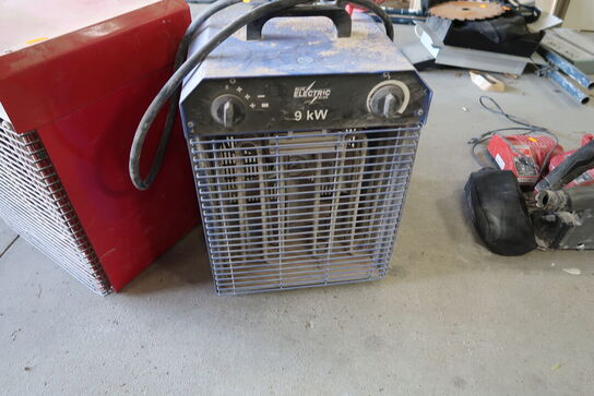 2 stk. varmeblæsere (1 defekt)