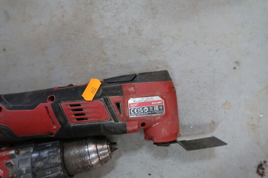 2 stk. akku håndværktøj MILWAUKEE M18 FPD2, M18 BMT