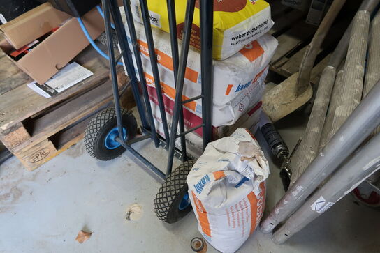 Sækkevogn med indhold