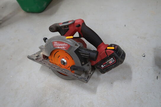 Akku rundsav MILWAUKEE M18 CCS55 med batteri