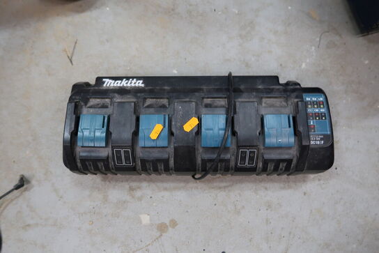 Lader til 4 batterier MAKITA