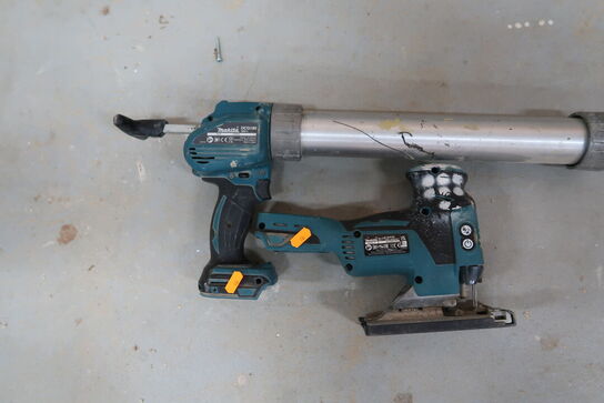 2 stk. akku håndværktøj MAKITA DJV181, DCG180