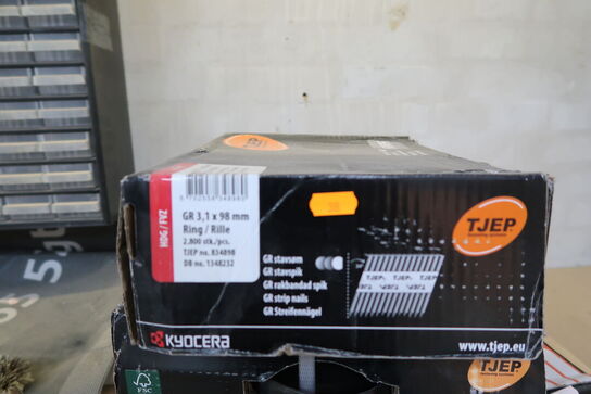 4 kasser søm TJEP, PASLODE