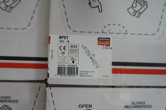 Div. Varelager bl.a. beslag SIMPSON StrongTie m.m.