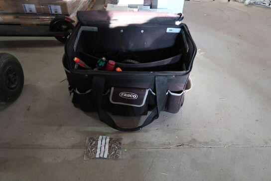 Raaco værktøjstaske med indhold MOMSFRI