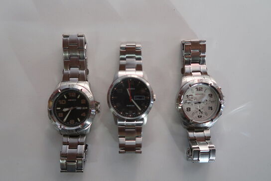 3 stk. Armbåndsure MOMSFRI