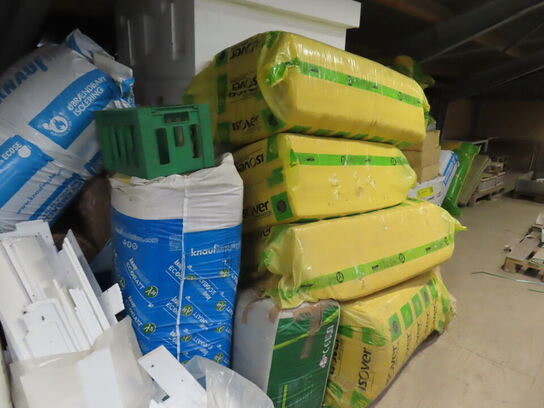 Isolering bats/ruller, diverse som ses på billederne