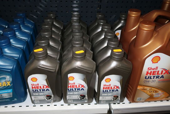 18 dunke olie SHELL HELIX ULTRA 5W-30 1L