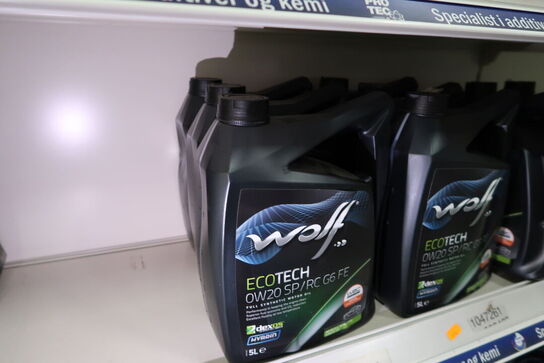 3 dunke olie WOLF 0W20 SP/RC G6 FE 5L