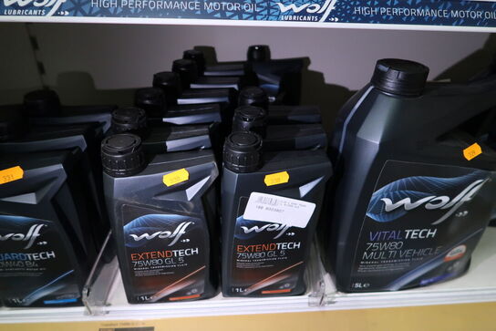 10 dunke olie WOLF 75W80 GL 5 1L