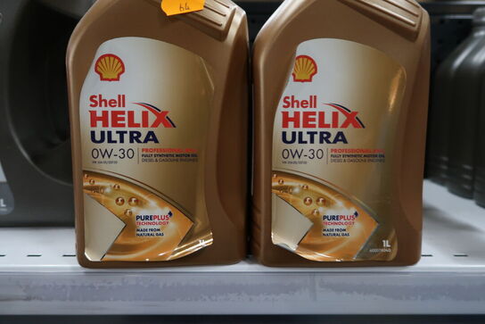 10 dunke olie SHELL HELIX ULTRA 0W-30 1L