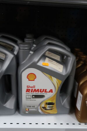 3 dunke olie SHELL RIMULA R5 X 15W-40 5L
