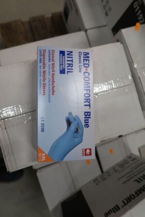 13 kasser engangshandsker MED-COMFIR Blue Nitril
