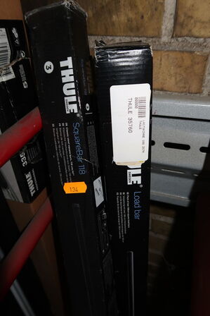 2 stk. tagboks tilbehør THULE SquareBar 118, Load Bar