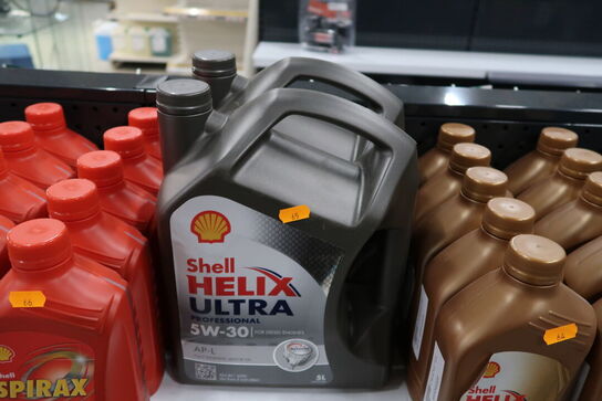 2 dunke olie SHELL HELIX ULTRA 5W-30 5L