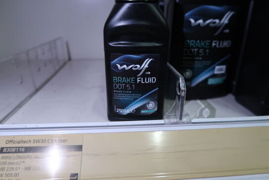 8 dunke olie WOLF Brake Fluid 1L