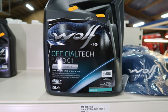 2 dunke olie WOLF 5W30 C1 5L