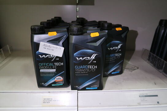 5 dunke olie WOLF 0W20 LL FE 1L