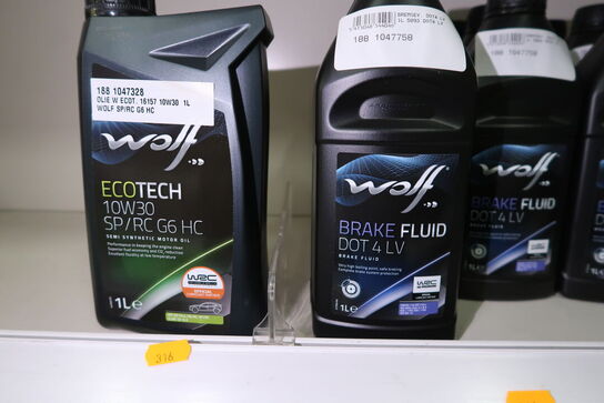 15 dunke olie WOLF DOT 4 LV, 10W30 SP/RC G6 HC 1L