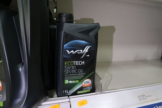 7 dunke olie WOLF 0W20 5L, 5W30 1L