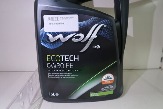 1 dunk olie WOLF 0W30 FE 5L