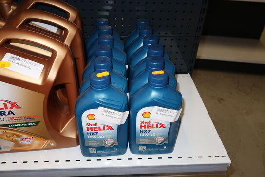 12 dunke olie SHELL HELIX HX7 10W-40 1L