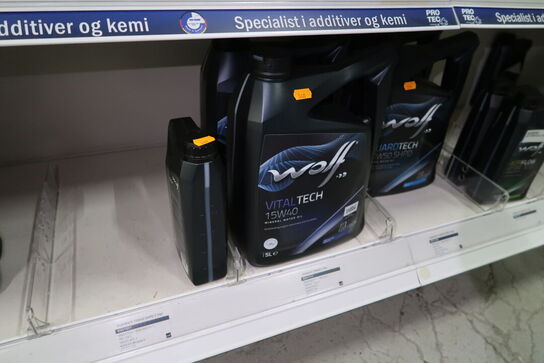 3 dunke olie WOLF 15W40 5L, 1L