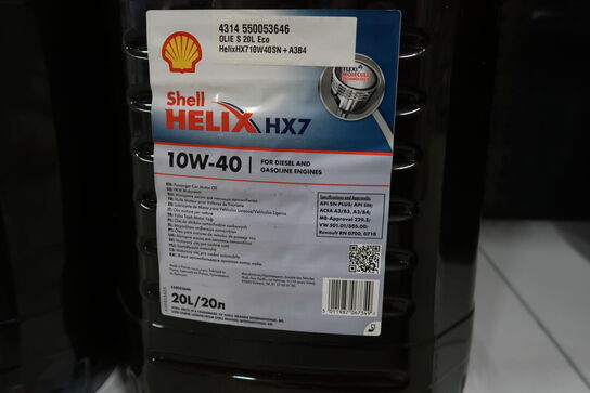2 dunke olie SHELL HELIX ULTRA AF 5W-20 20L
