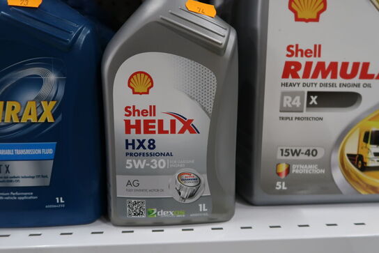 5 dunke olie SHELL HELIX HX8 5W-30 1L