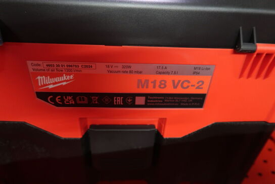 Støvsuger MILWAUKEE M18 VC-2