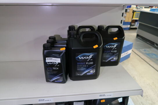 6 dunke olie WOLF 5W30, DOT 3&4