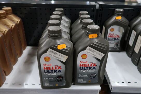 9 dunke olie SHELL HELIX ULTRA 10W-60 1L