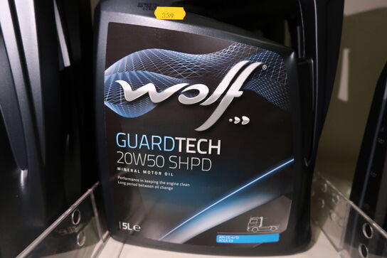 3 dunke olie WOLF 20W50 SHPD 5L