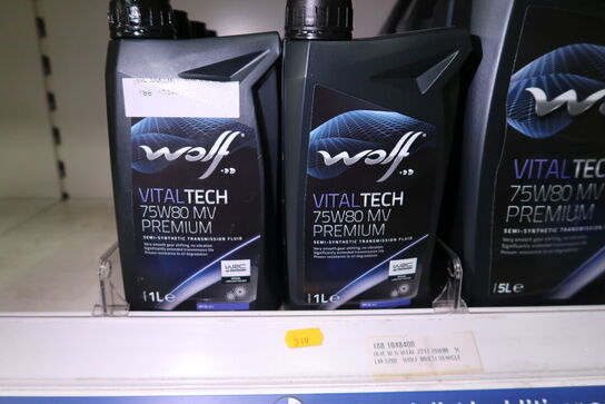 10 dunke olie WOLF 75W80 MV PREMIUM 1L