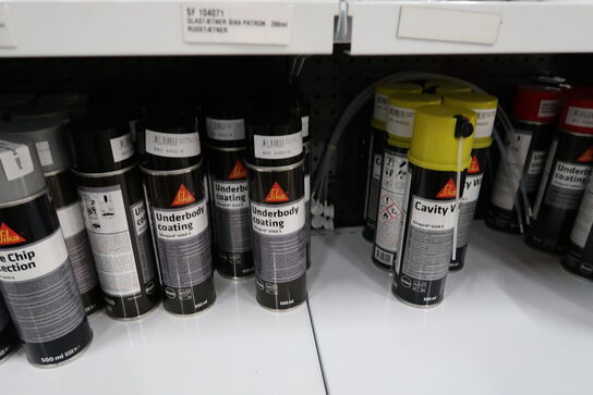 Hylde med div. Coating, voks m.m. SIKA
