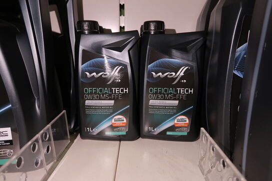 3 dunke olie WOLF 0W30 MS-FFE 5L, 4 dunke olie WOLF 1L