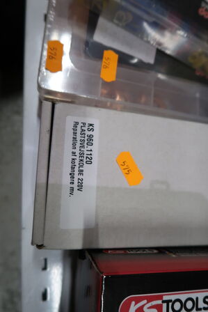 Plastsvejsekolbe, magnetisk bakke m.m.