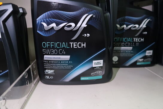 3 dunke olie WOLF 5W30 C4 5L