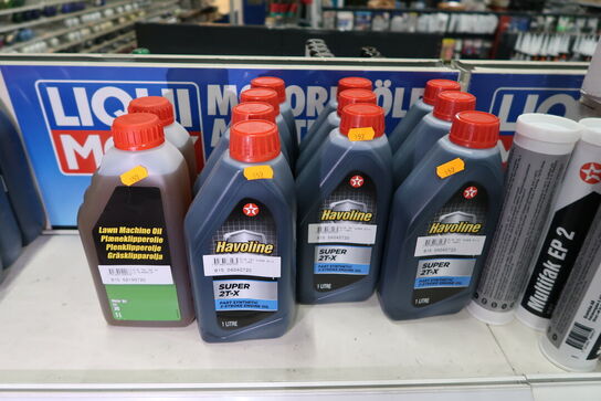 12 dunke olie HAVOLINE 2T-X 1L m.fl.