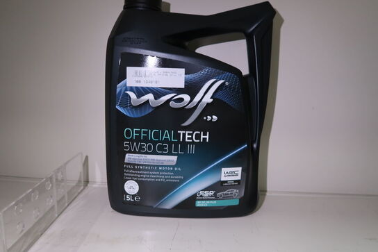 1 dunk olie WOLF 5W30 C3 LL III 5L