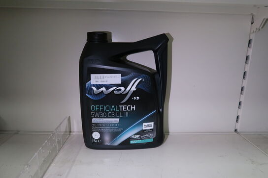 1 dunk olie WOLF 5W30 C3 LL III 5L