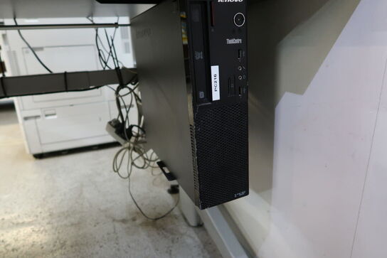 2 stk. computerskærme SAMSUNG, bonprinter, tastatur, mus, computer, headset