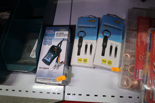 batteritester samt 2 akbler RING