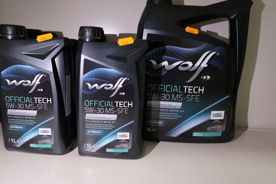 7 dunke olie WOLF 5W-30 MS-SFE 1L, 5L